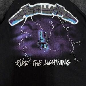 Metallica Kids Long Sleeve Graphic Tee - Black and Purple